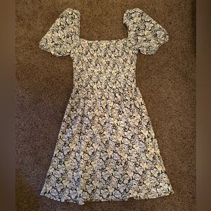 h&m floral print casual dress